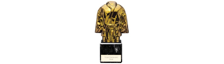 GOLD VIPER LEGEND MARTIAL ARTS LEGEND TROPHY - 5 SIZES - 13.5CM - 21.5CM